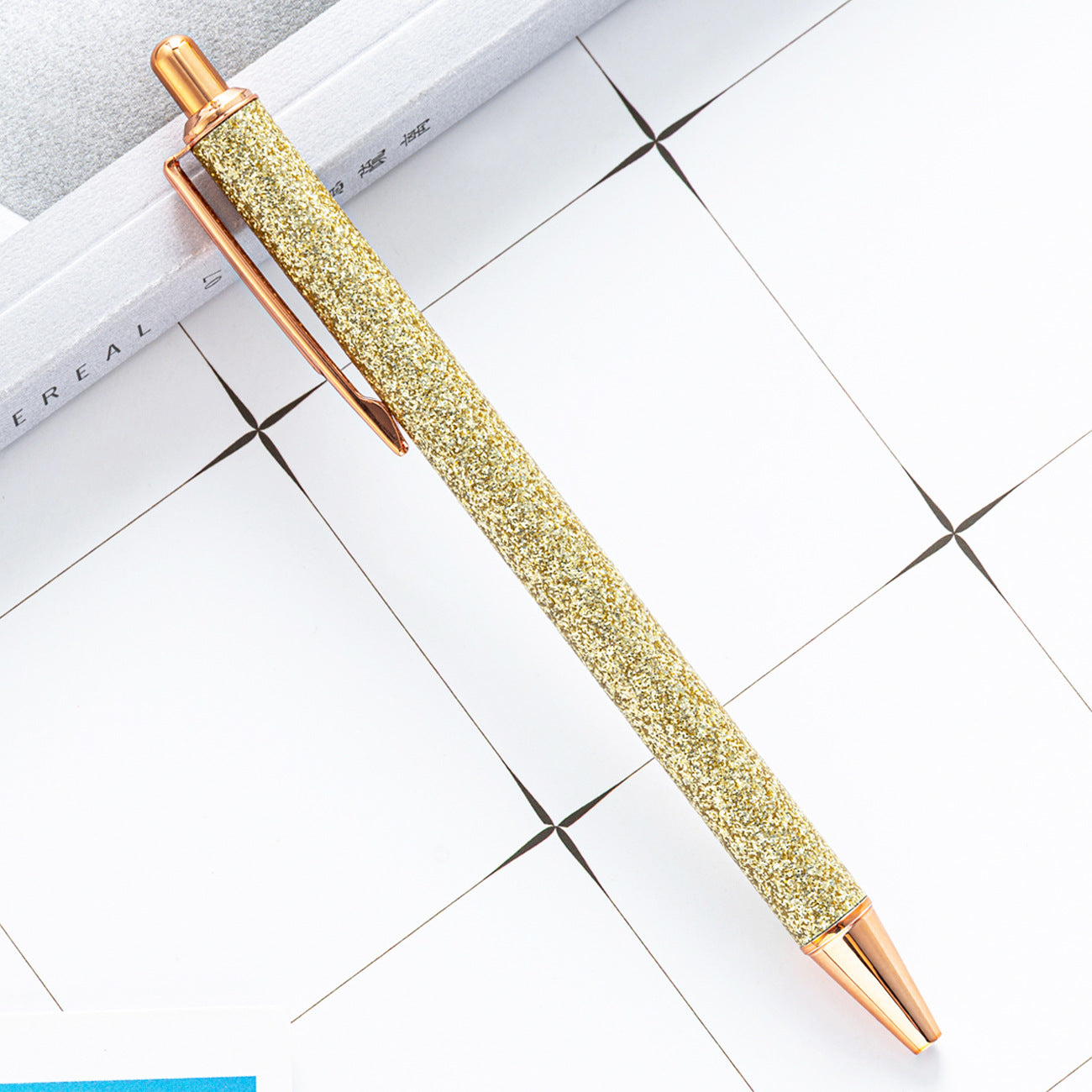 Whoelsale Pens Gold Powder Metal Pen Fashion Office Tools Teacher Gift